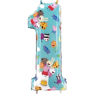 Peppa Pig Number Foil Balloon