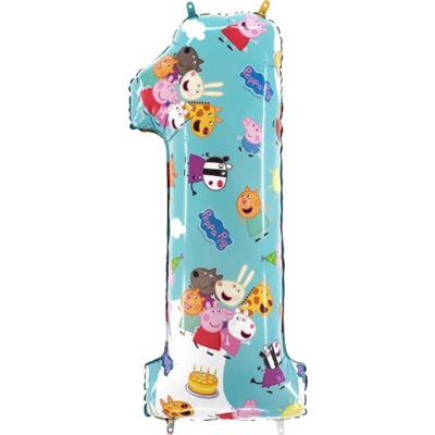 Peppa Pig Number Foil Balloon