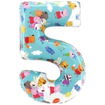 Peppa Pig Number Foil Balloon