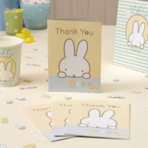 Baby Miffy Thank You Cards