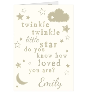 Personalised Twinkle Twinkle..