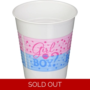 Gender Reveal Plastic Cups