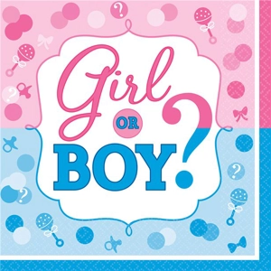 Gender Reveal Paper Napkins