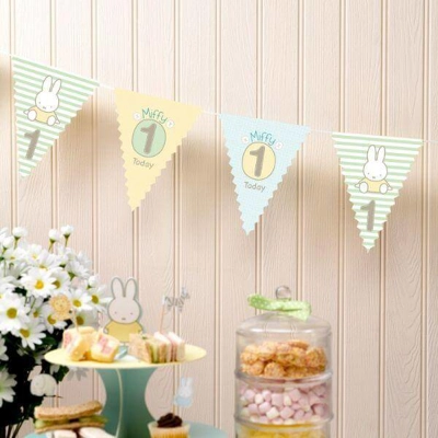 Baby Miffy 1st Birthday Bunting