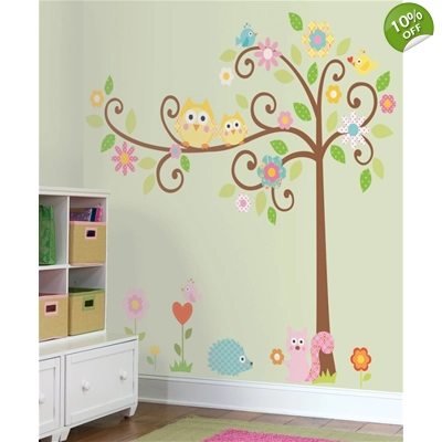 RoomMates Scroll Tree Wall Sticker