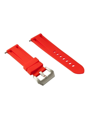 RUBBER STRAP RED 24 MM