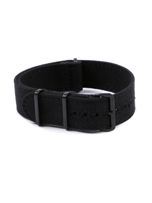 CANVAS NATO STRAP BLACK..