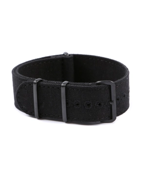 CANVAS NATO STRAP BLACK..