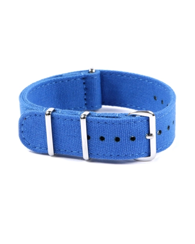 CANVAS NATO STRAP ELECTRIC BLUE 20mm