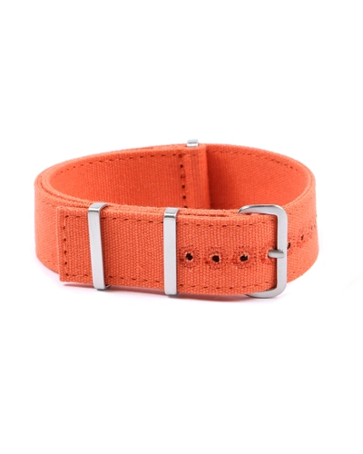 Canvas nato watch strap - Squared End 20mm Orange