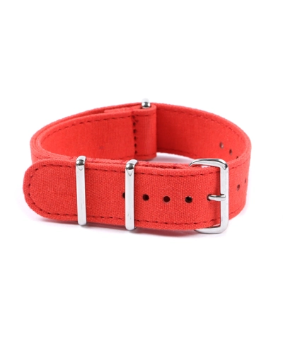 CANVAS NATO STRAP RED 20mm