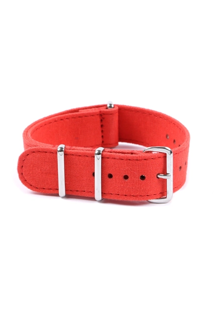 CANVAS NATO STRAP RED 20mm