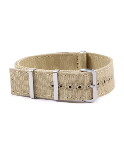 Canvas nato watch strap - Squared End 20mm Army Green