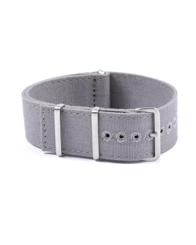 Canvas nato watch strap - Squared End 23mm Light Grey