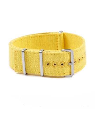 Canvas nato watch strap - Squared End 24mm Yellow Nato Style
