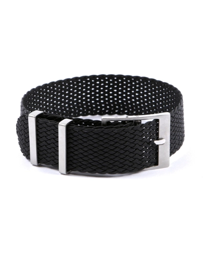 Perfect Fit Perlon Watch Strap Black 20 mm