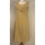Gold 'Jackie O' '60s dress, 10