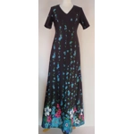Black floral long dress, 10