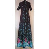 Black floral long dress, 10