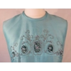 Bejewelled sea green evening gown, 12