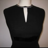 Black dress w/diamante neck, 10
