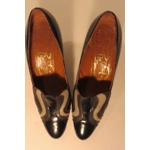 1950s black & grey stilettos, 4.5