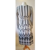 B&W floral & stripes '60s dress, 12