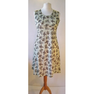 Patterned pale green '60s shift dress, 10