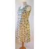 Patterned pale green '60s shift dress, 10