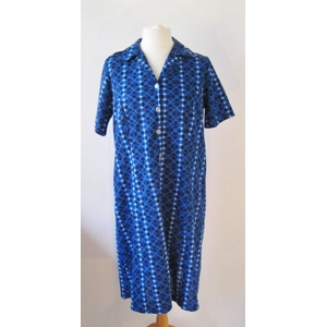 Electric blue 'diamond' dress, 16