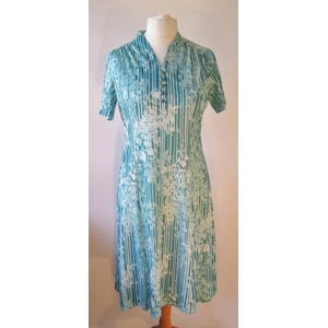 Green & teal foliage dress, 14
