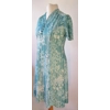 Green & teal foliage dress, 14