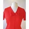 Cute red shift dress with bow, 12