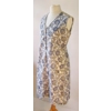Paisley blue & white dress, 16