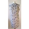 Paisley blue & white dress, 16