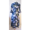Long navy floral dress, 12
