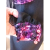 Black gown w/pink & purple sequins, 8