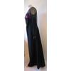 Black gown w/pink & purple sequins, 8