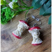 Deadly Apple Core Earrings