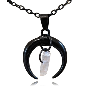 Black Moon & Crystal Necklace