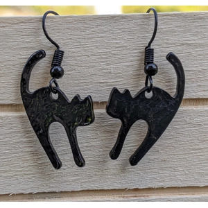 Black Cat Earrings