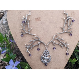 Branch Necklace - Crow