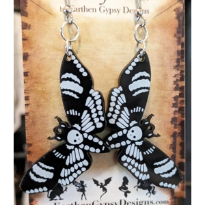 Death Moth Earrings