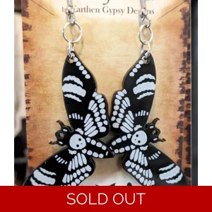 Death Moth Earrings