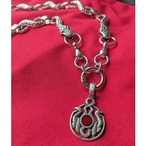Double Snakes Chain Necklace