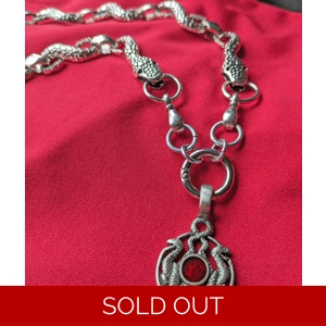 Double Snakes Chain Necklace