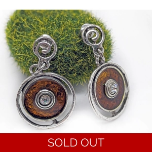 Abstract Shield Stud Earrings