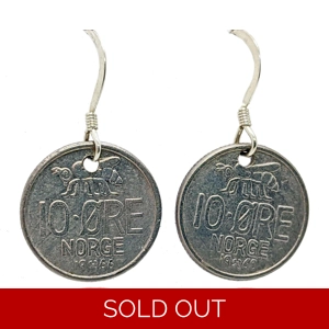 Bee Øre Coin Earrings