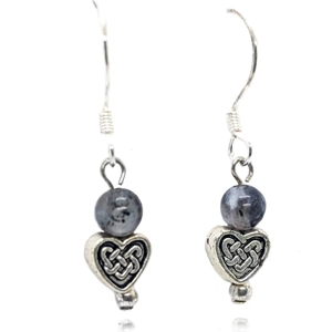 Nordic Heart Knot Earrings