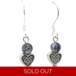 Nordic Heart Knot Earrings